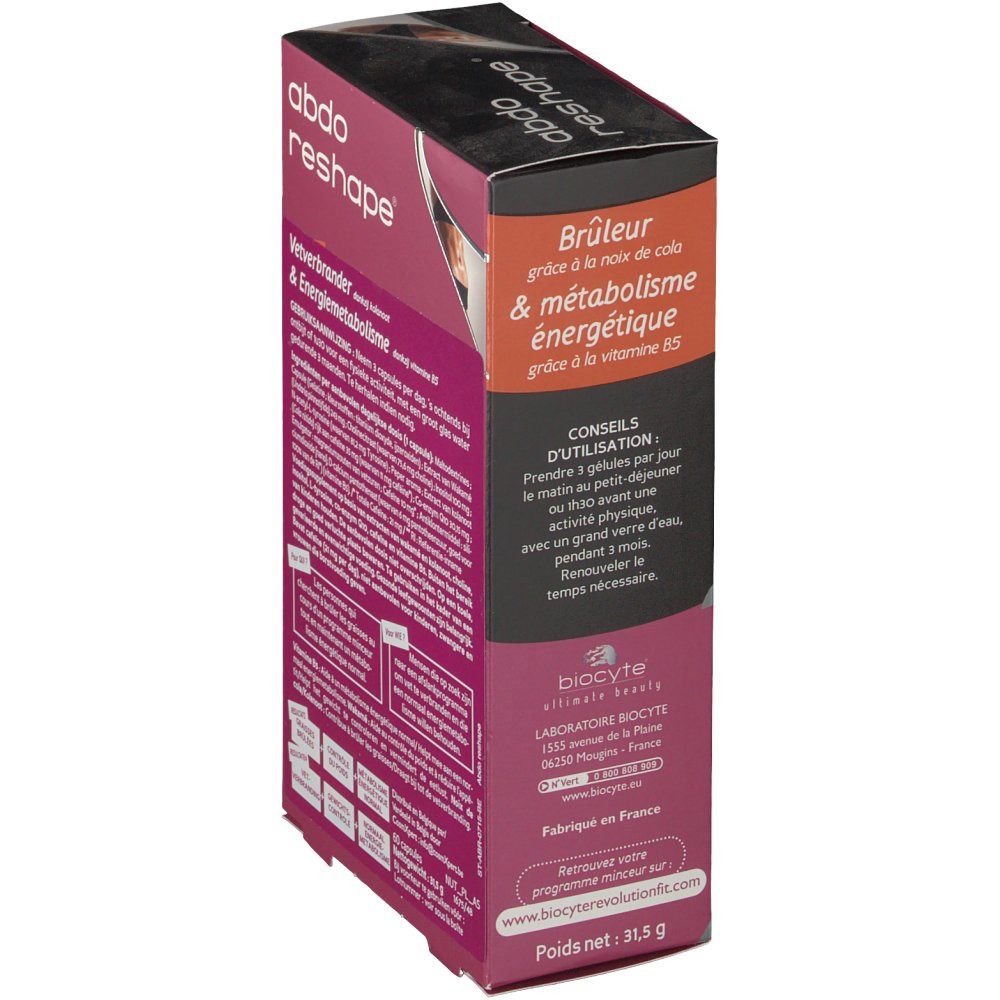 biocyte® abdo reshape® Brûleur & métabolisme énergétique