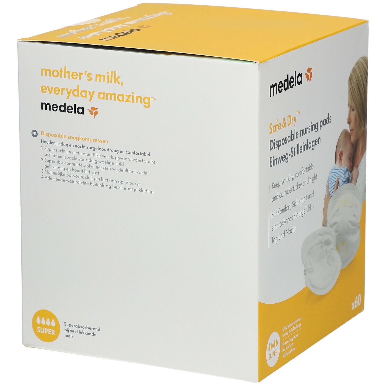 medela Safe &Dry™ Coussinets d'allaitement jetables