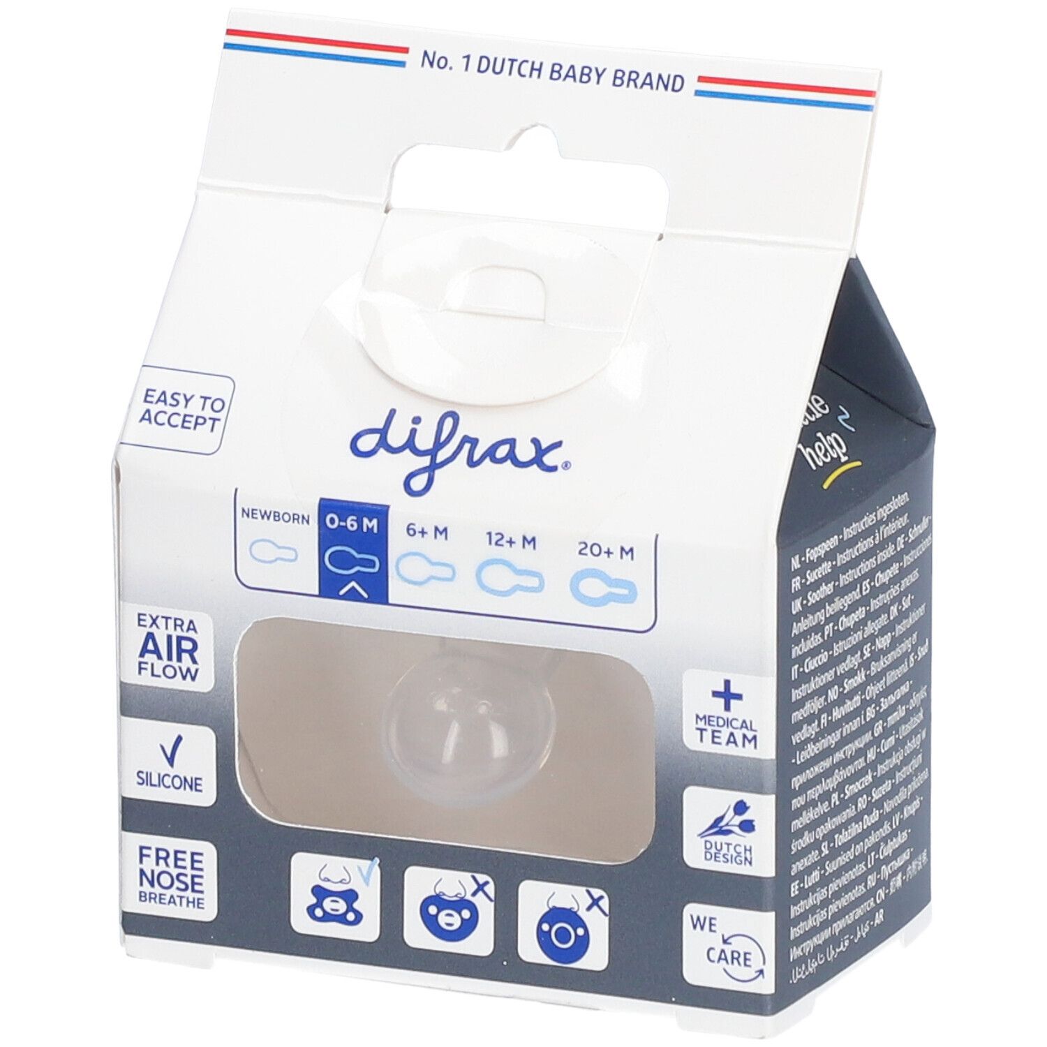 Difrax® Tétine Natural Édition spéciale 0-6 mois