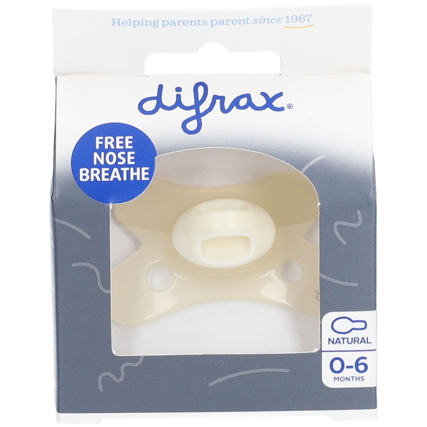 Difrax® Tétine Natural Édition spéciale 0-6 mois