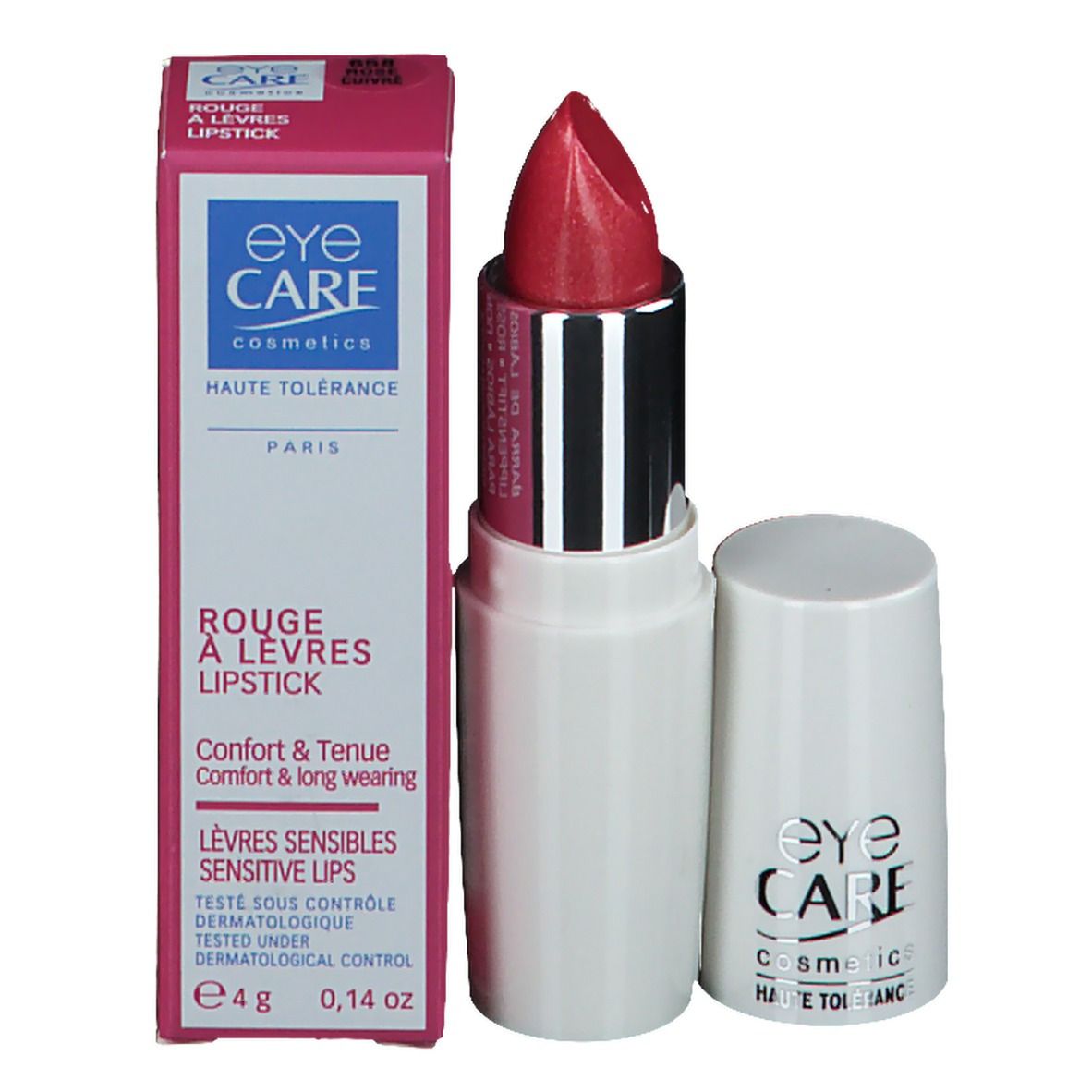 eye CARE Rouge à Lèvres Haute Tolérance Rose Cuivre 658