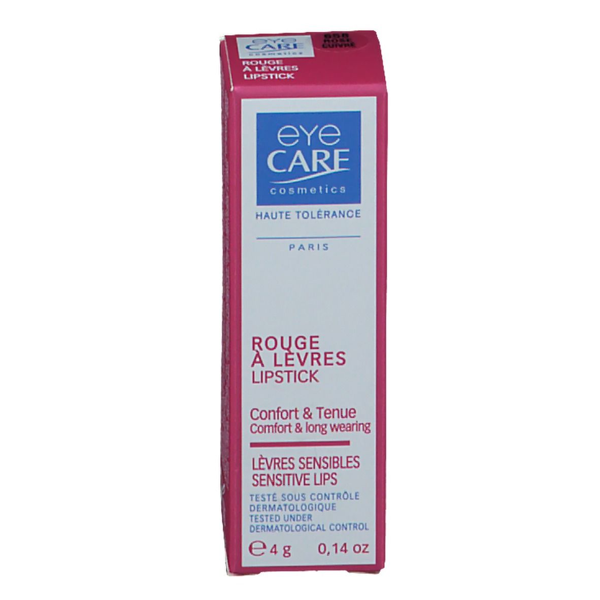 eye CARE Rouge à Lèvres Haute Tolérance Rose Cuivre 658