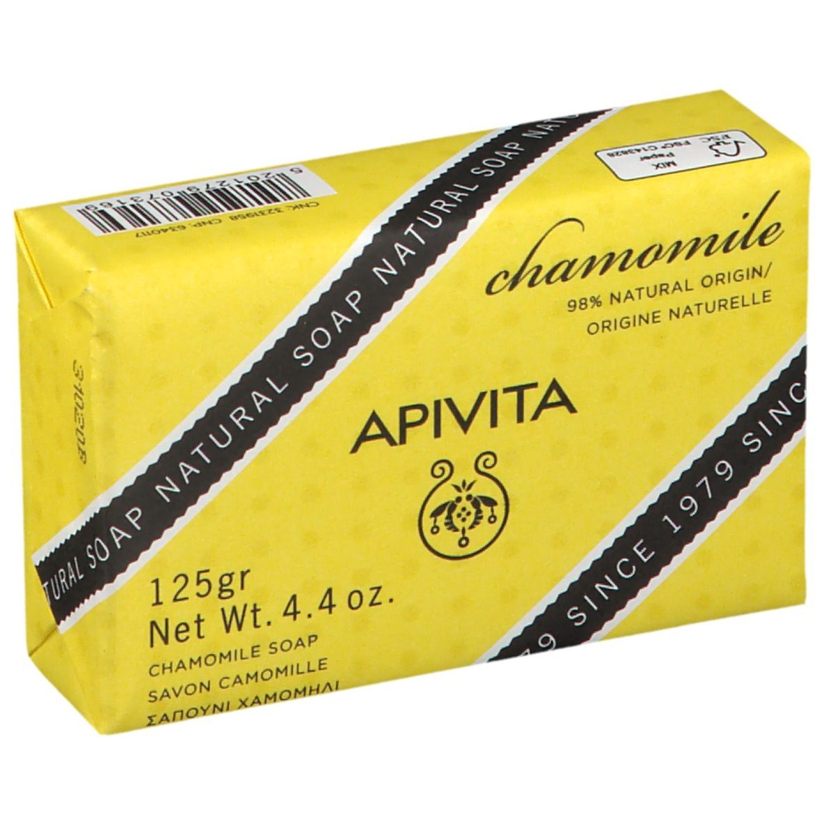 APIVITA Savon Camomille, 125g. Savon naturel à la camomille.
