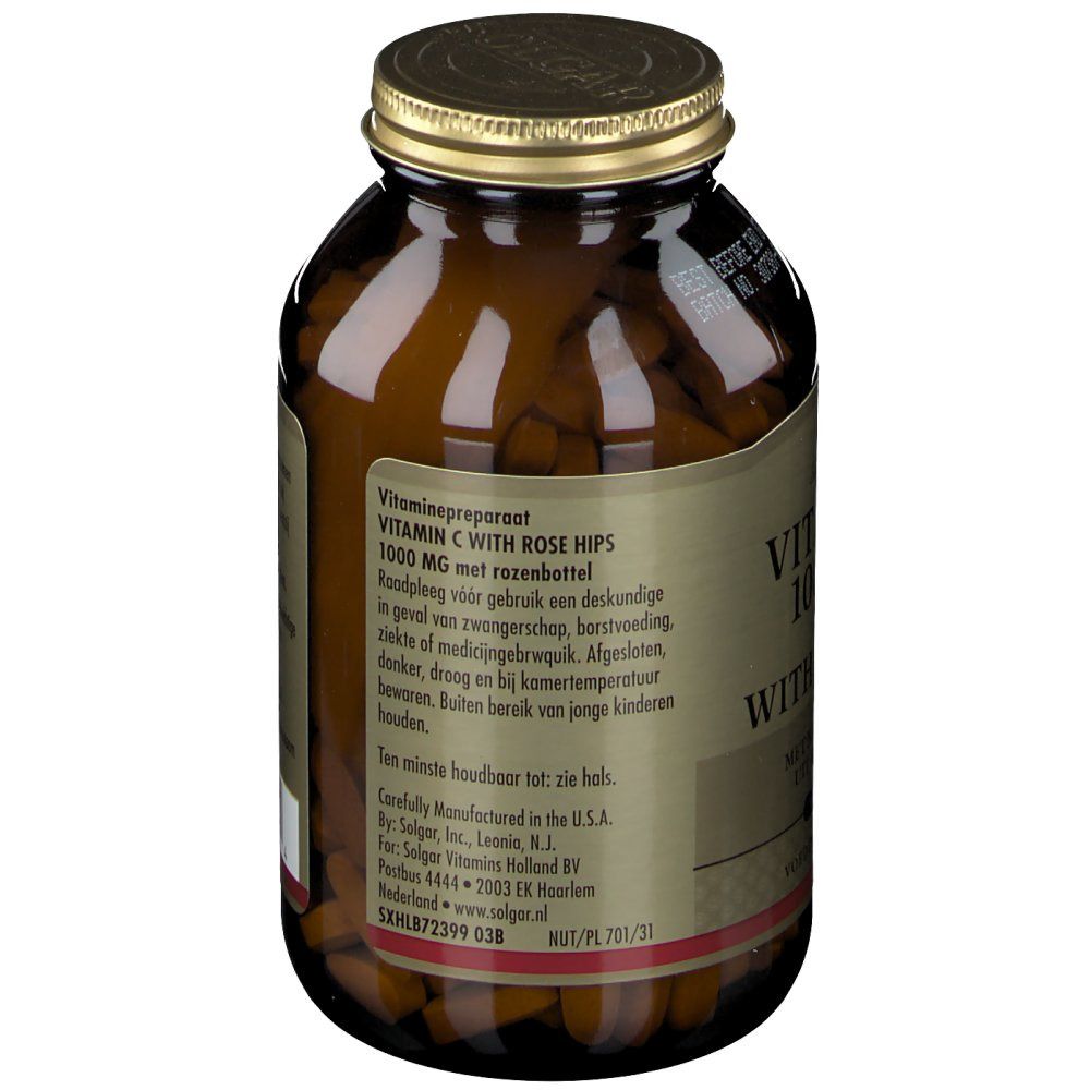 Solgar Vitamine C avec Cynorrhodons 1000 mg