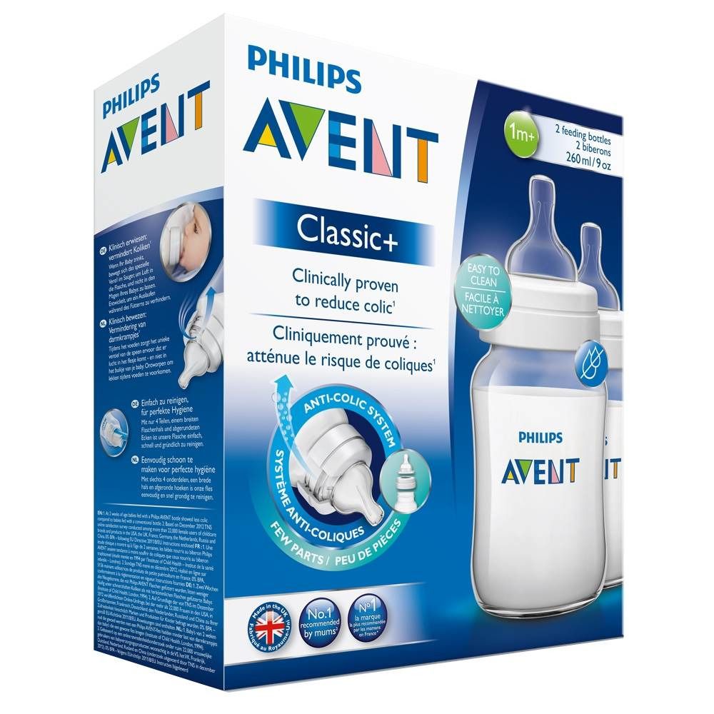 Avent Biberon Classic+ 260 ml 1 mois
