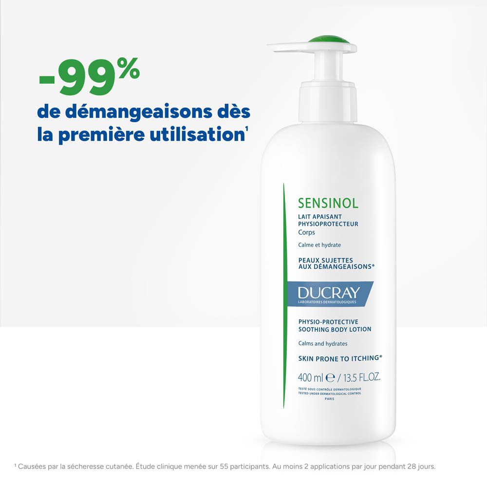 -99% de démangeaisons dès la première utilisation. Sensinol.
