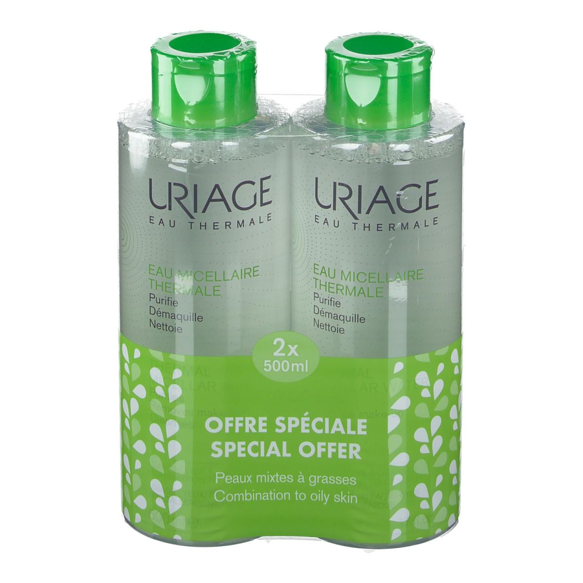 Uriage Eau Micellaire Thermale peaux mixtes a grasses
