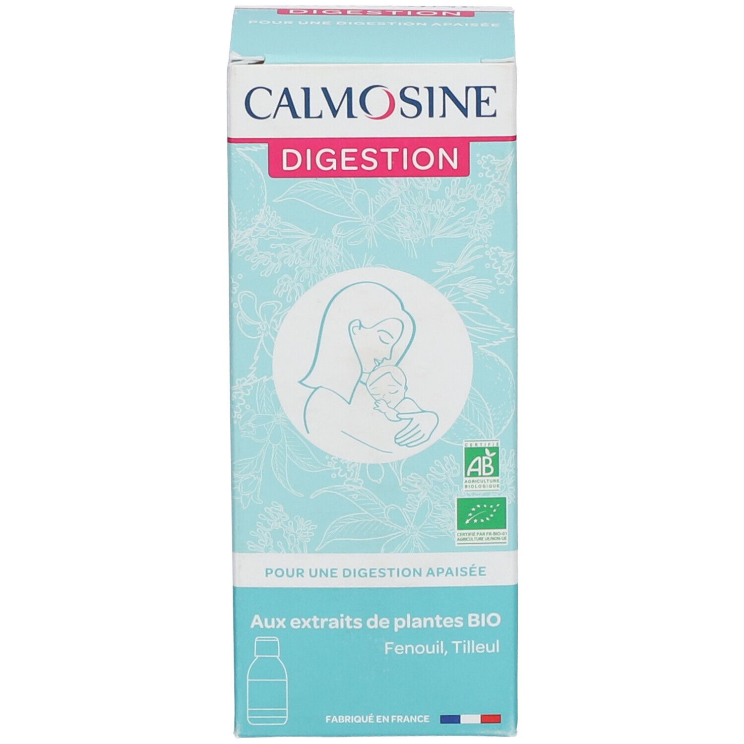 Calmosine Digestion Bio est un complément alimentaire fabriqué en Fran