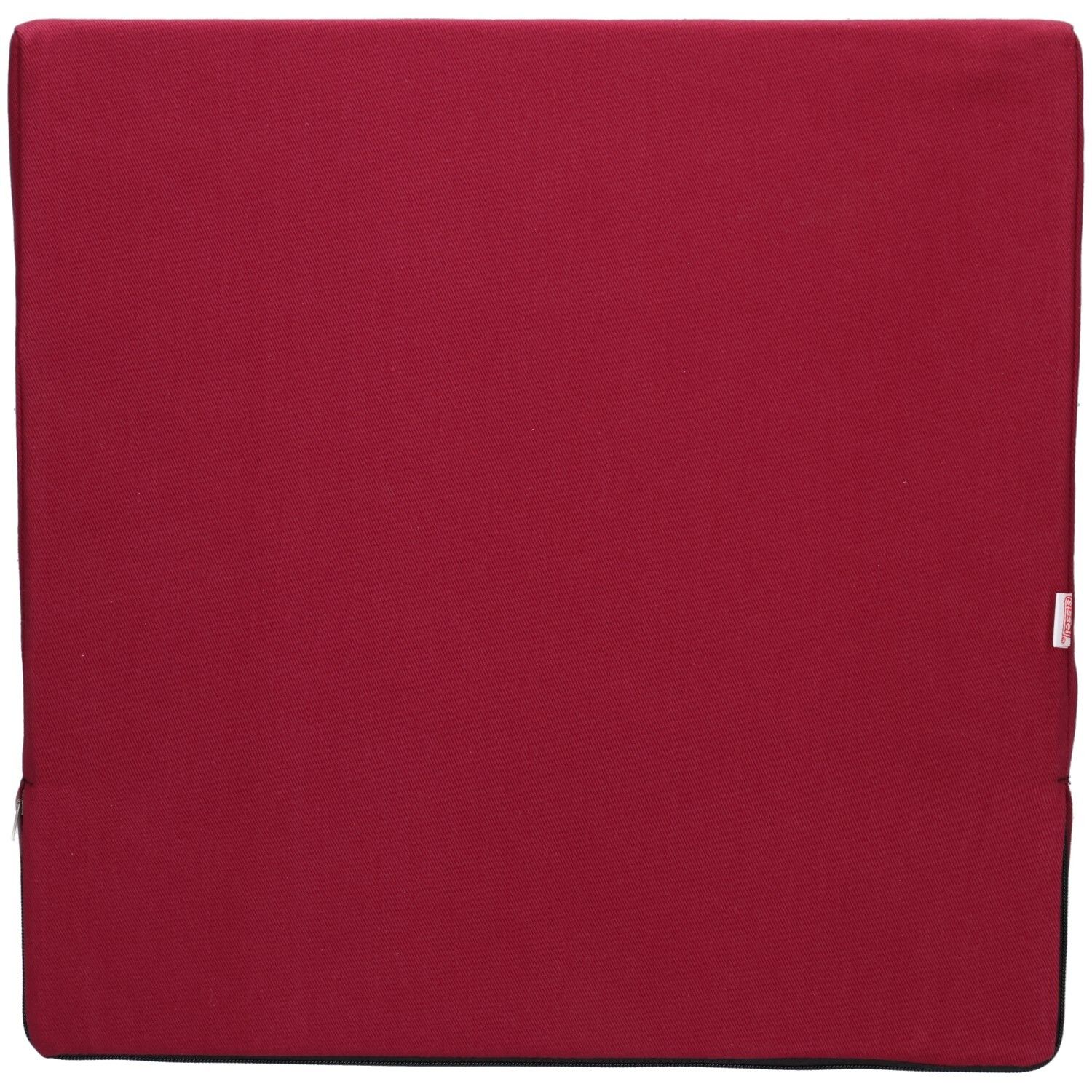 Coussin Sissel Sit Standard bordeaux. La face avant du coussin est visible.