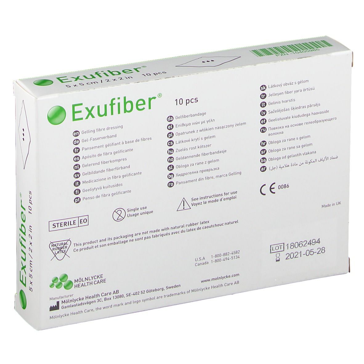 Exufiber® 5 x 5 cm