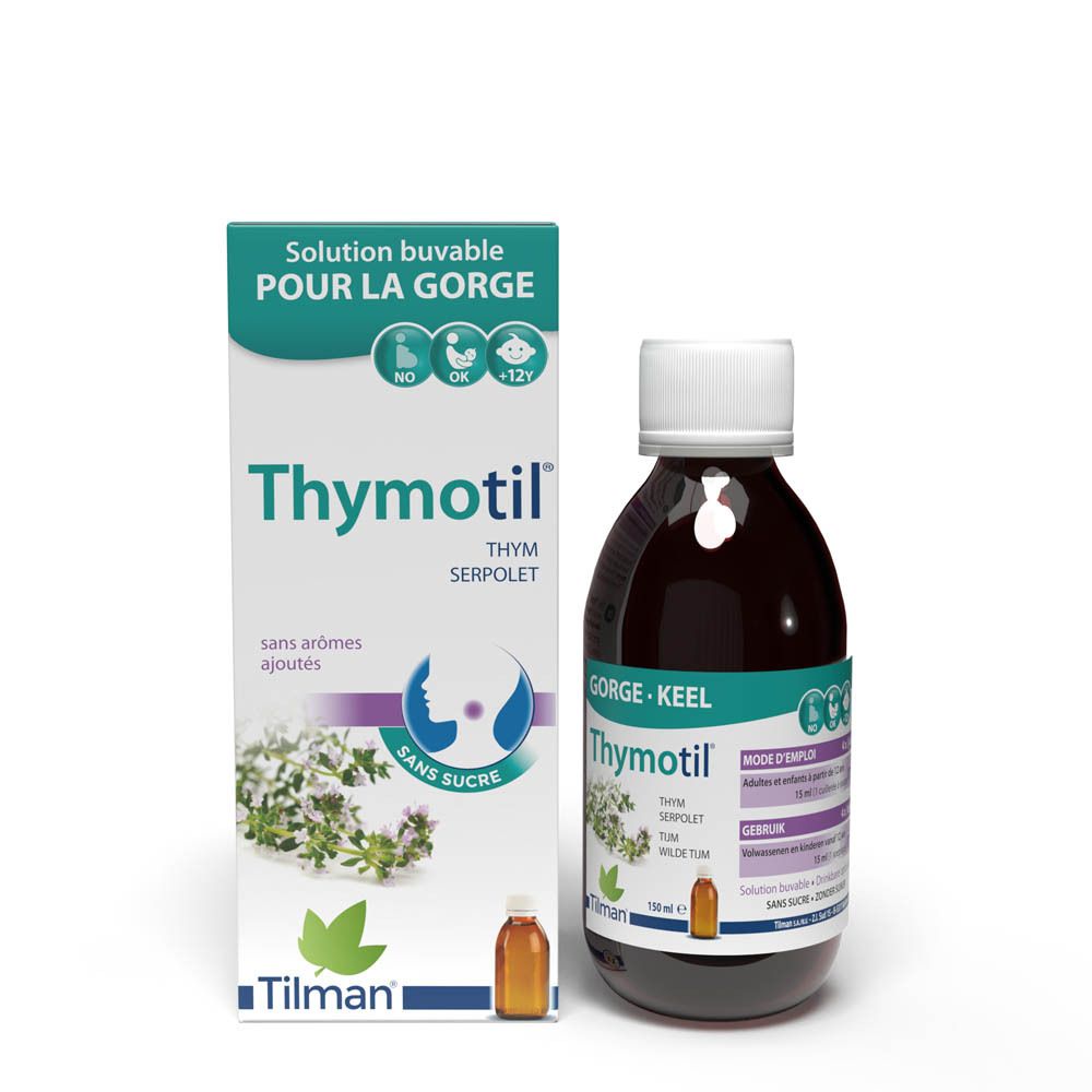 Thymotil Sirop pour la gorge sans sucre