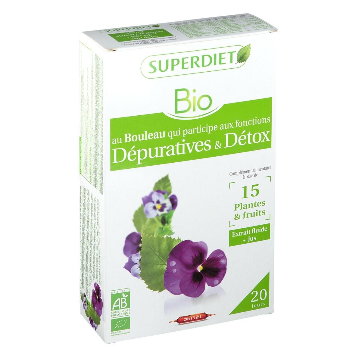 Super Diet Complex au bouleau Detox Bio