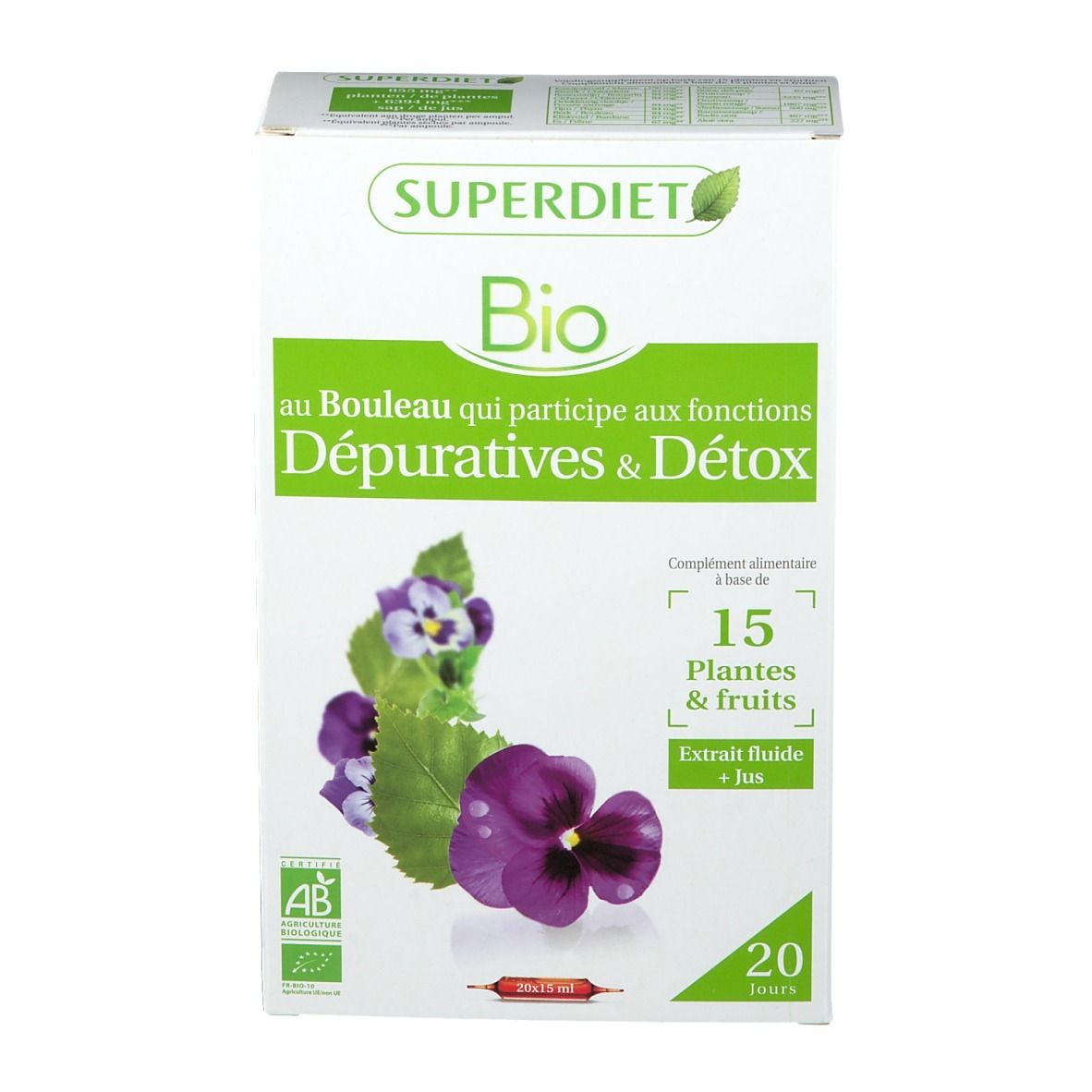 Super Diet Complex au bouleau Detox Bio