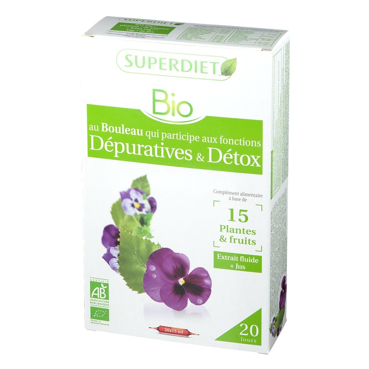 Super Diet Complex au bouleau Detox Bio