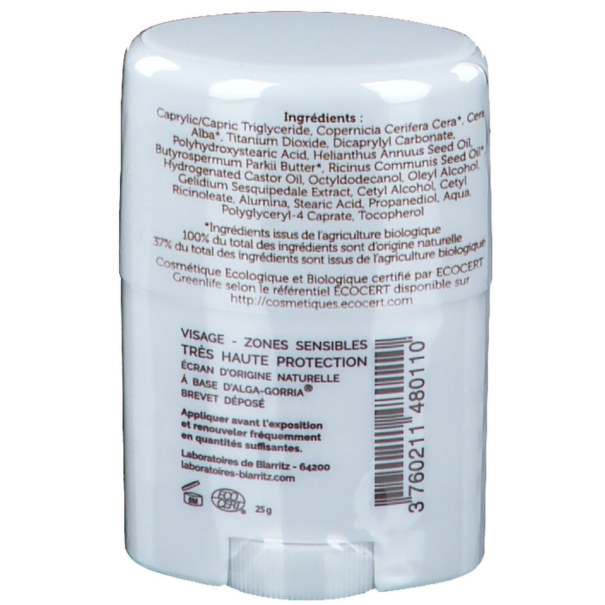 Laboratoires de BIARRITZ Alga Maris® Stick Solaire SPF50