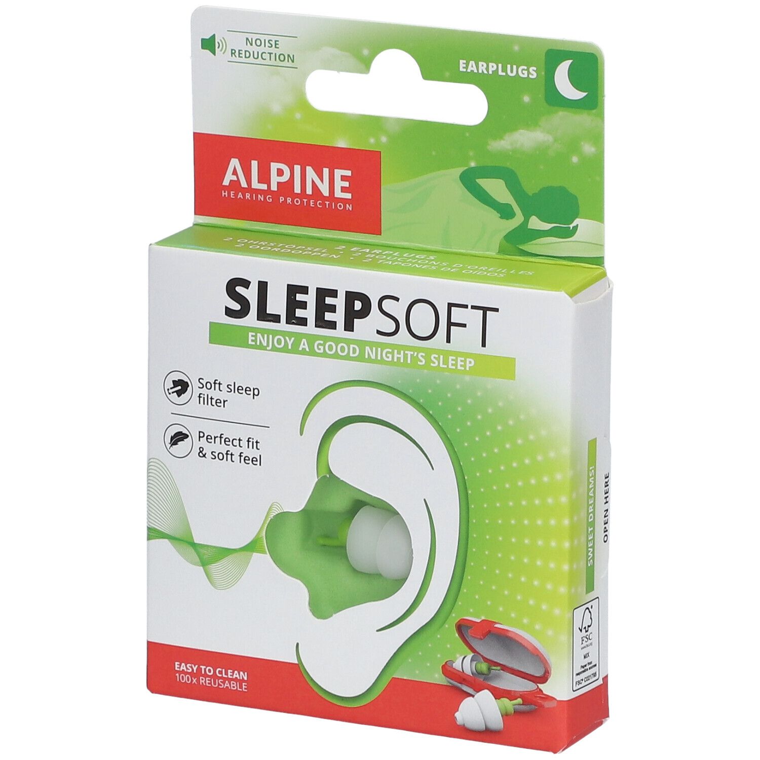 Alpine SleepSoft® Bouchon D'Oreille 1 pc(s) - Redcare Pharmacie