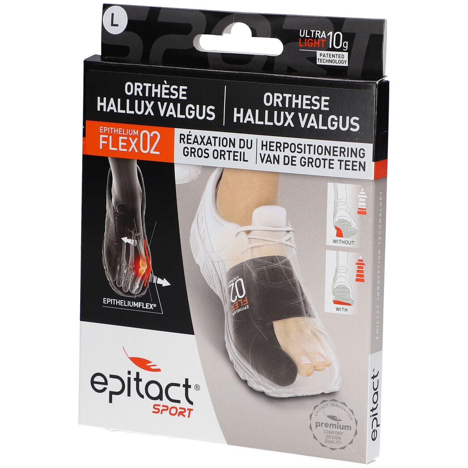 Epitact® Sport Orthèse Hallux Valgus Large