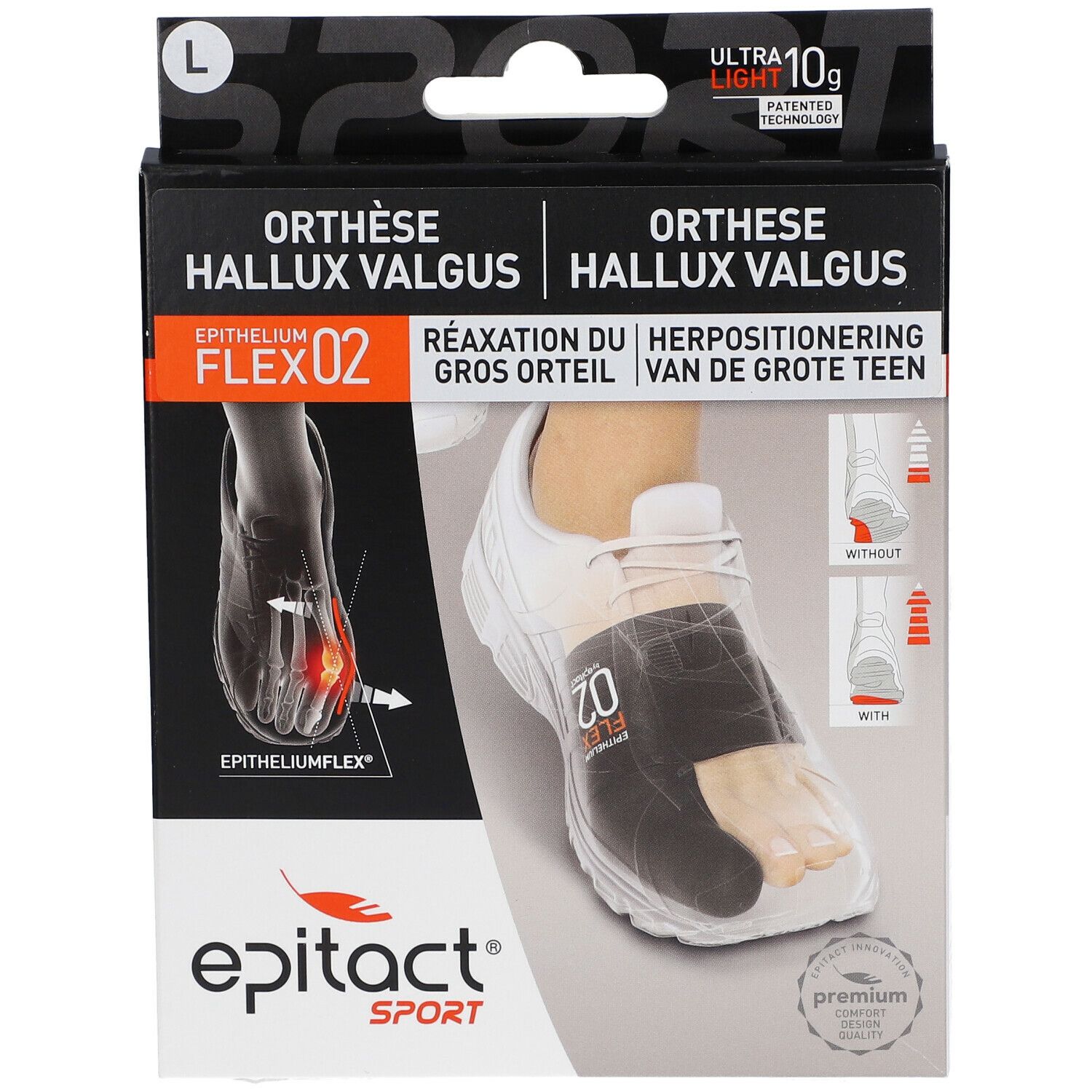 Epitact® Sport Orthèse Hallux Valgus Large