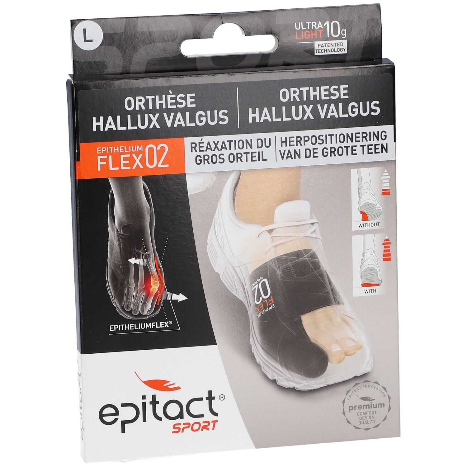Epitact® Sport Orthèse Hallux Valgus Large