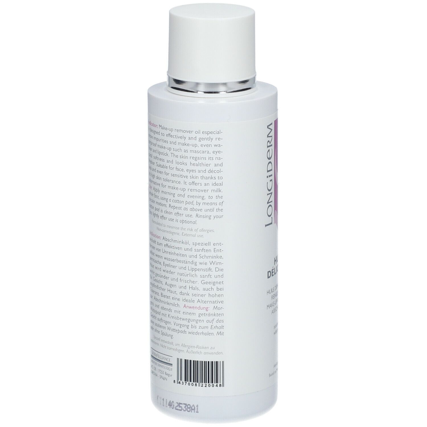 LONGiDERM Huile Delicieuse Anti-Âge Huile Démaquillante