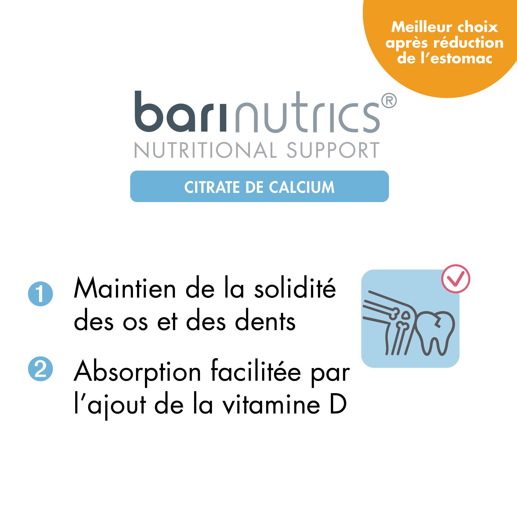 BariNutrics Citrate de Calcium