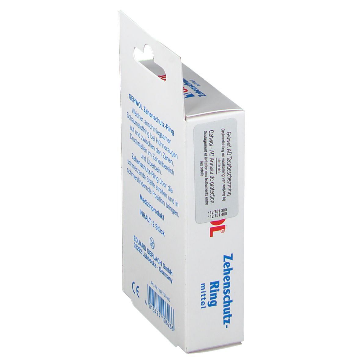 Gehwöl Anneau de protection pour orteil Medium