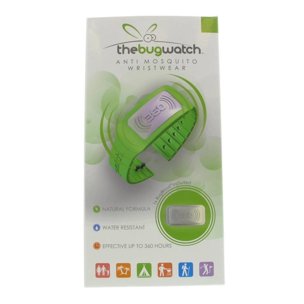 Bug Watch Bracelet Anti-Moustique Lime Green