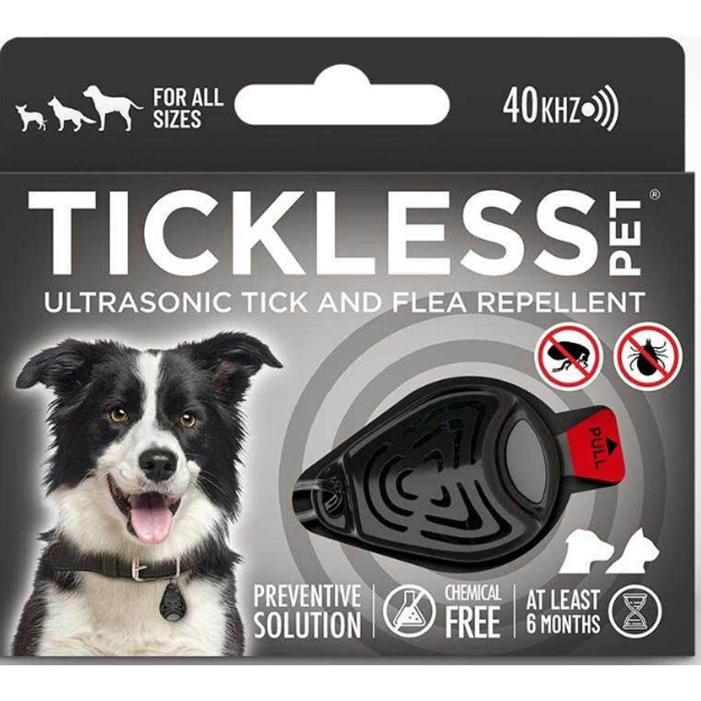 Tickless Appareil Ultrasons Repousse Tiques et Puces Noir