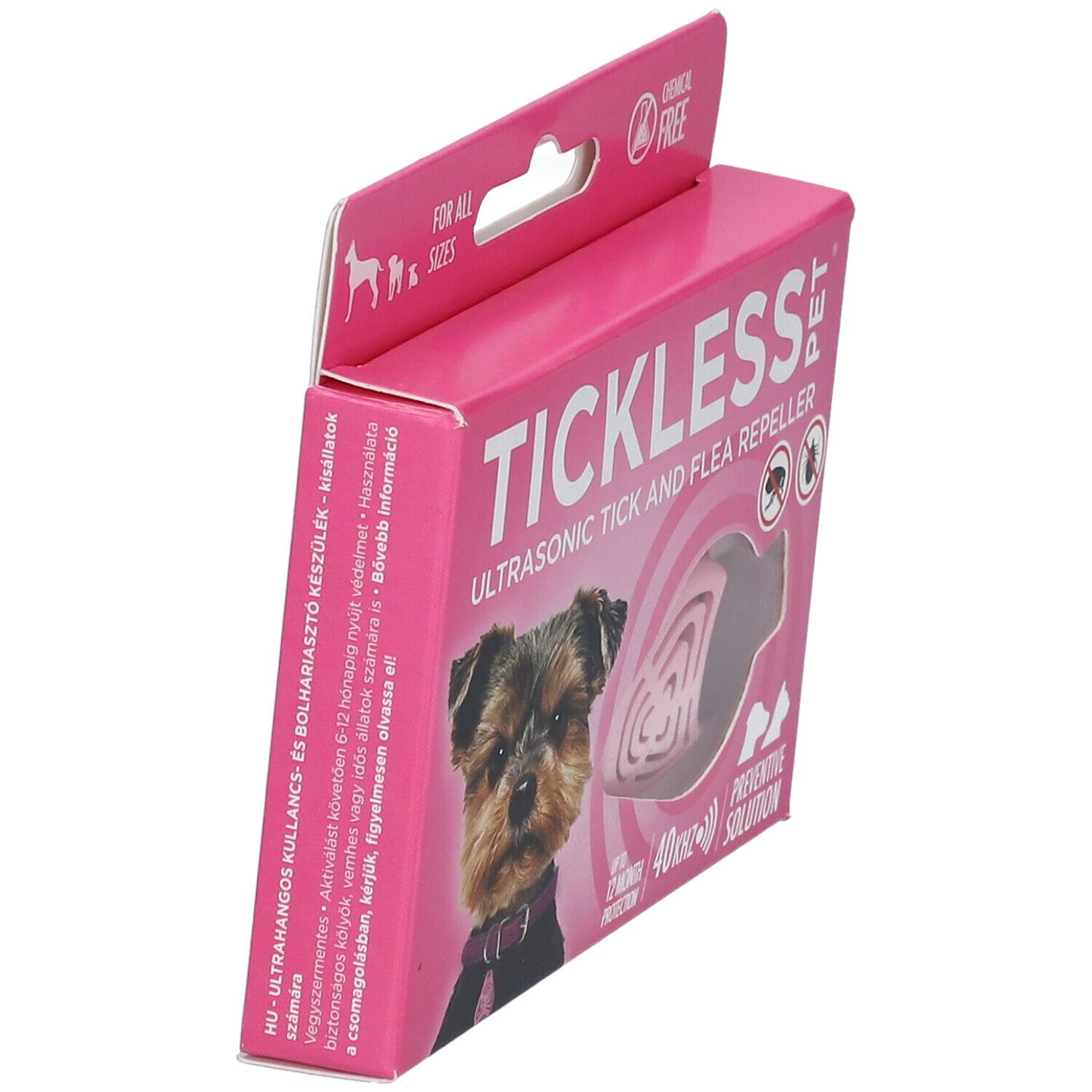 Tickless Expulseur Ultrasonique Tique/Puce Rose