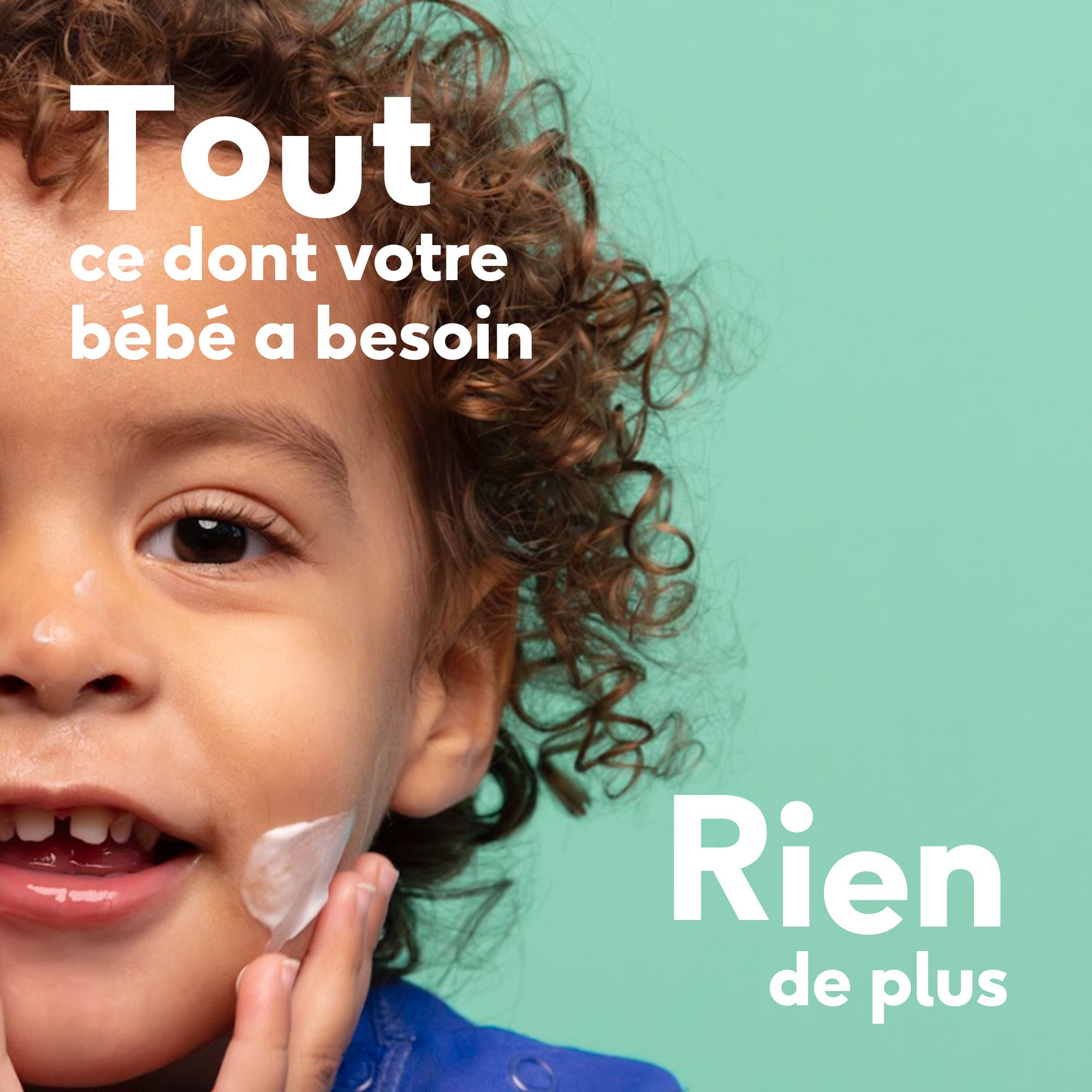 Tube avec inscription : NAÏF, Body Lotion. 200 ml. 0% huiles minérales. Dos avec texte.