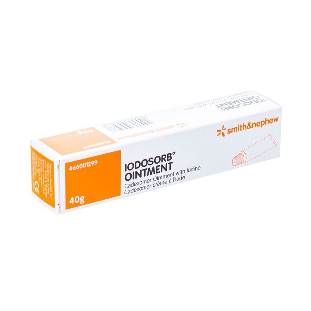 Crème Iodossorb® 40g avec logo Smith & Nephew.