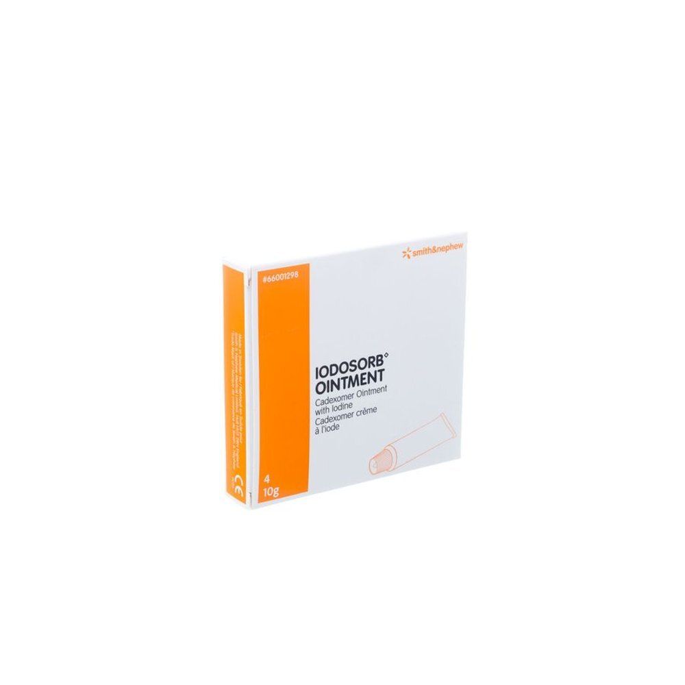 Crème IODOSORB, boîte de 10g avec Cadoxomère-Iode.