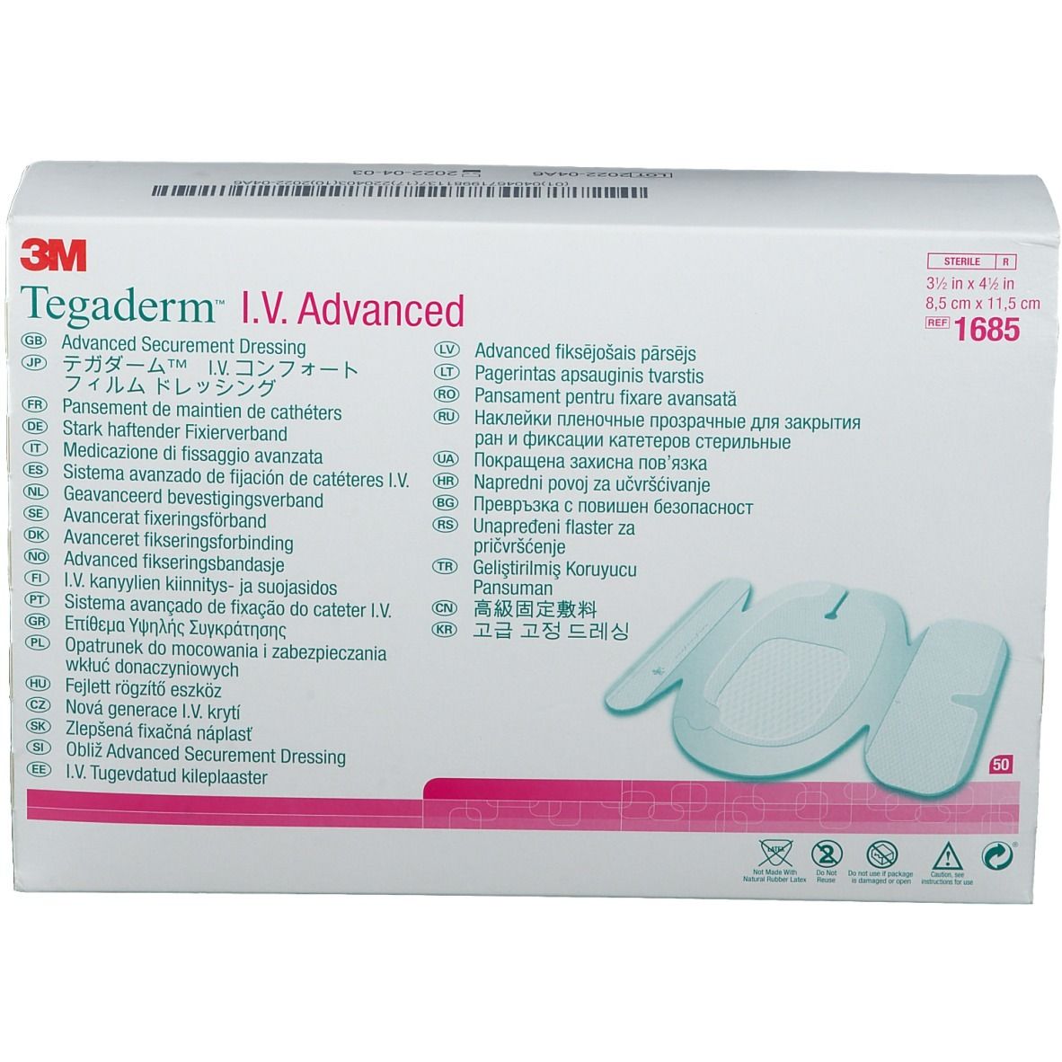 3M™ Tegaderm™ I.V. 8,5 x 11,5 cm