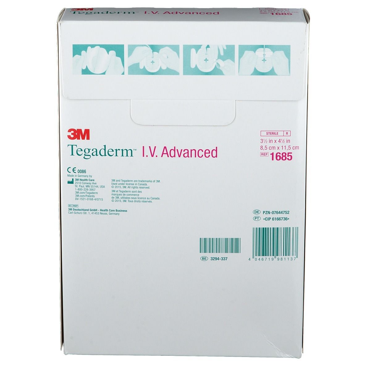 3M™ Tegaderm™ I.V. 8,5 x 11,5 cm