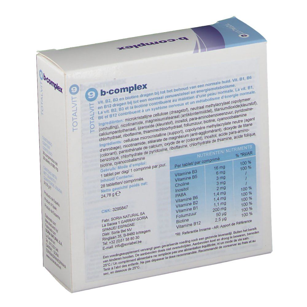 Soria Natural® TotalVit9 B-Complex