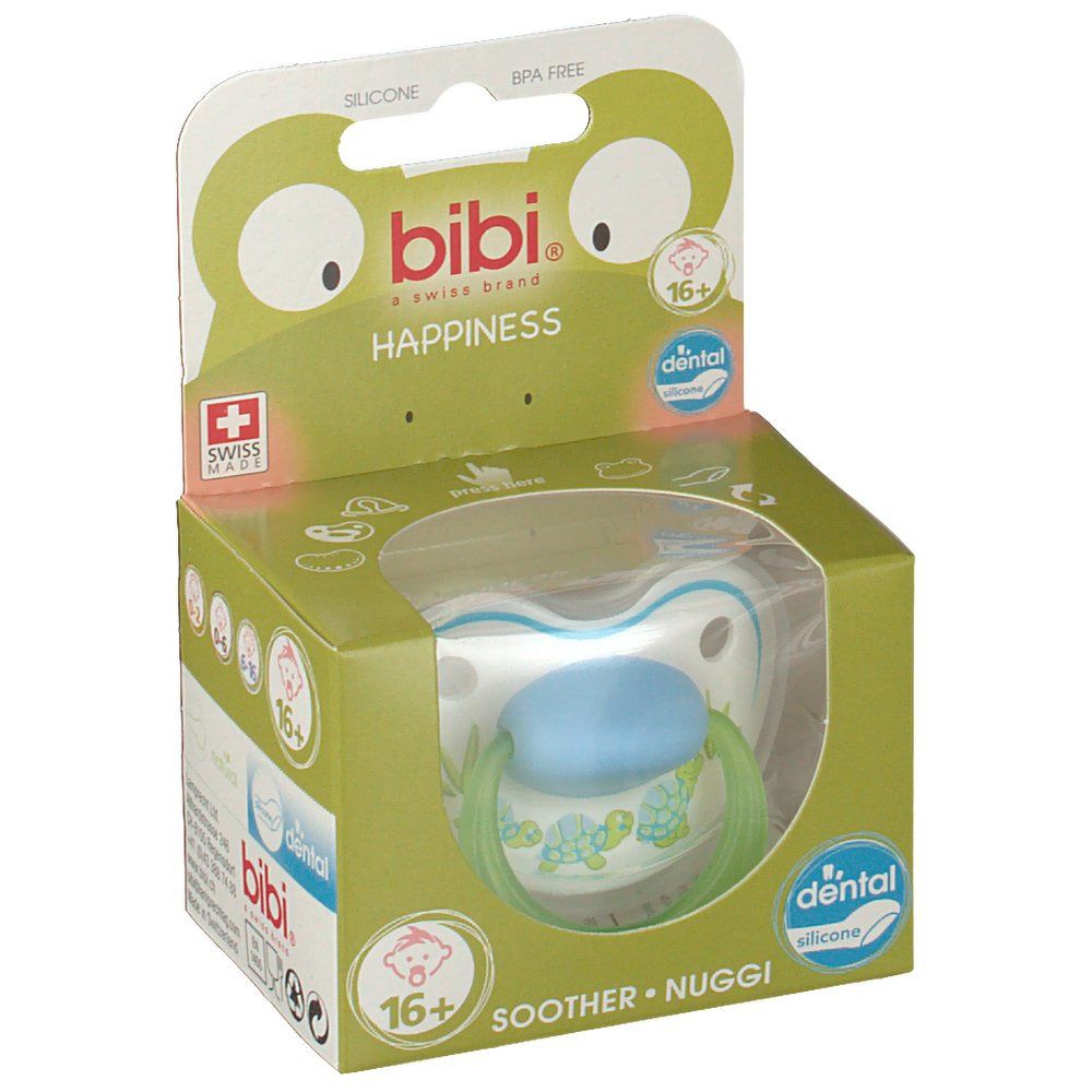 Bibi® Happiness Sucette collection "Play With Us" 2015 +16 Mois (Couleur non sélectionnable)