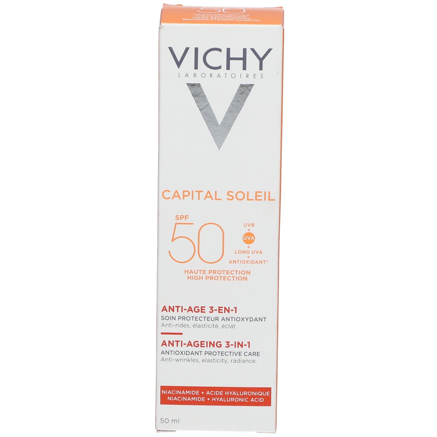 VICHY Capital Soleil Soin Anti-Taches Teinté 3 en 1 SPF50+