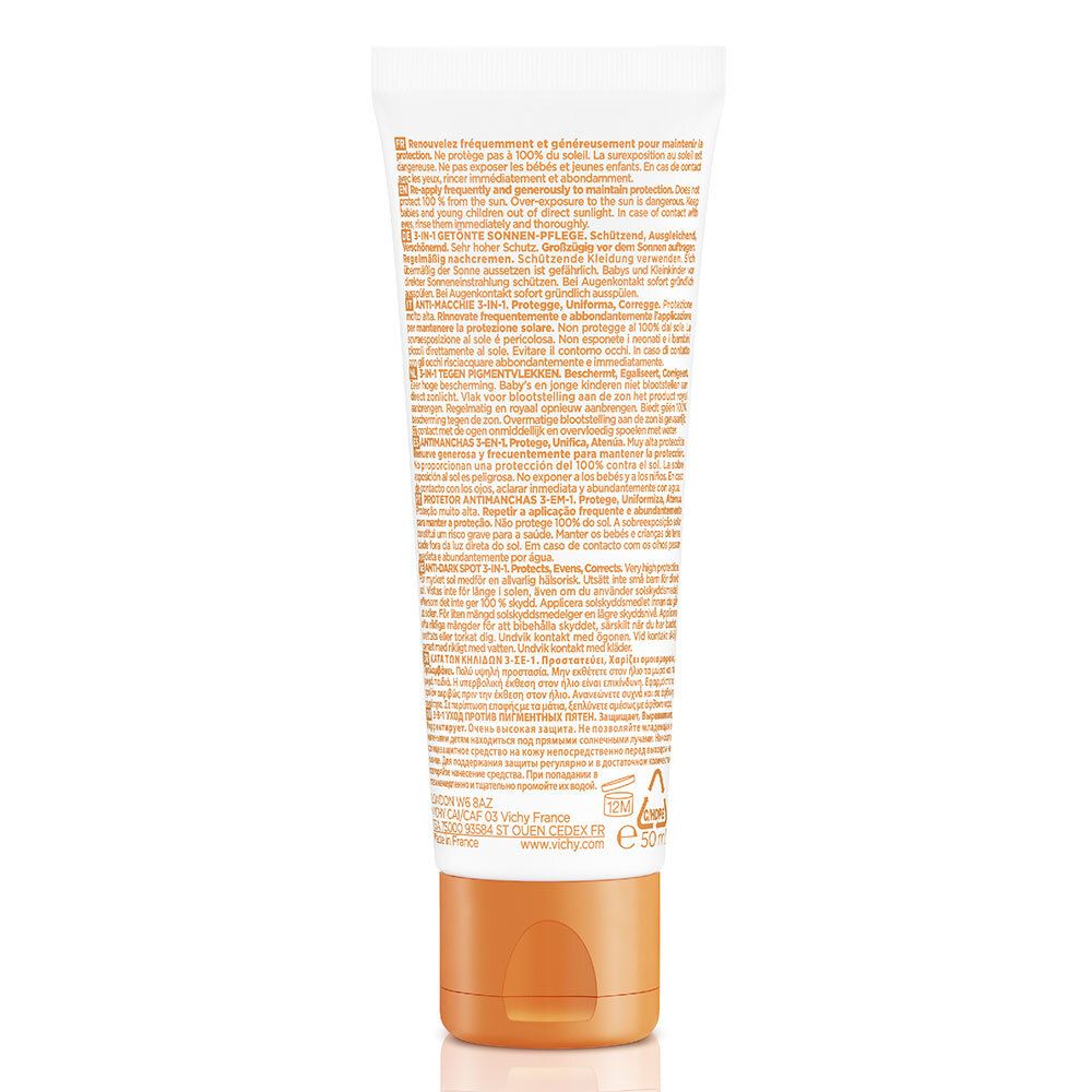 VICHY Capital Soleil Soin Anti-Taches Teinté 3 en 1 SPF50+