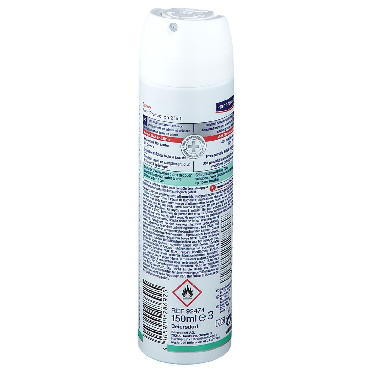 Hansaplast Spray Foot Protection 2 en 1 150 ml Redcare Pharmacie
