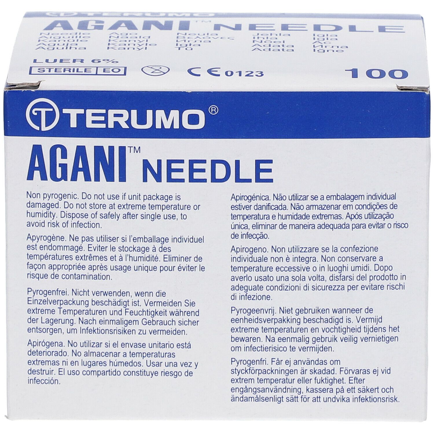 Terumo Agani™ Aiguilles 18G x 1 1/2 (1,2 x 38 mm) Rose