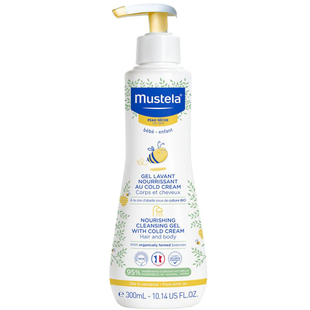 mustela® Bébé Enfant Gel Lavant Nourissant au Cold Cream Peau Sèche