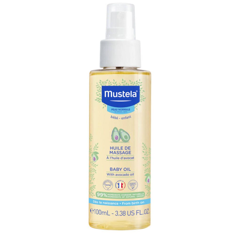 mustela® bébé Huile de massage en spray pour peau normale