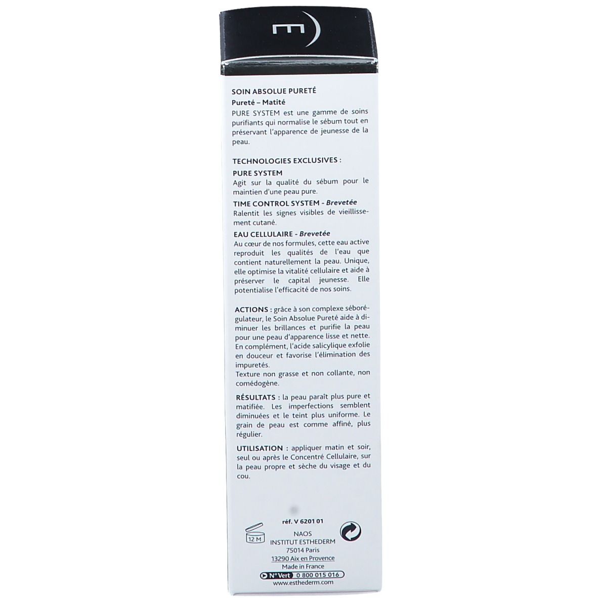 INSTITUT ESTHEDERM Pure System Soin absolue Pureté