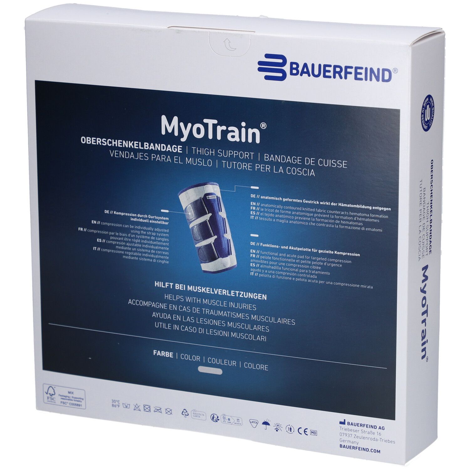 Bauerfeind® MyoTrain® Taille 3 Titan