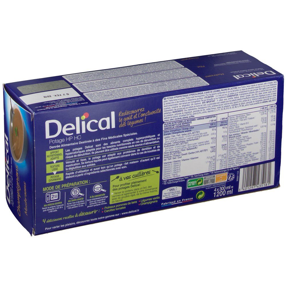 Delical Potage HPHC champignons