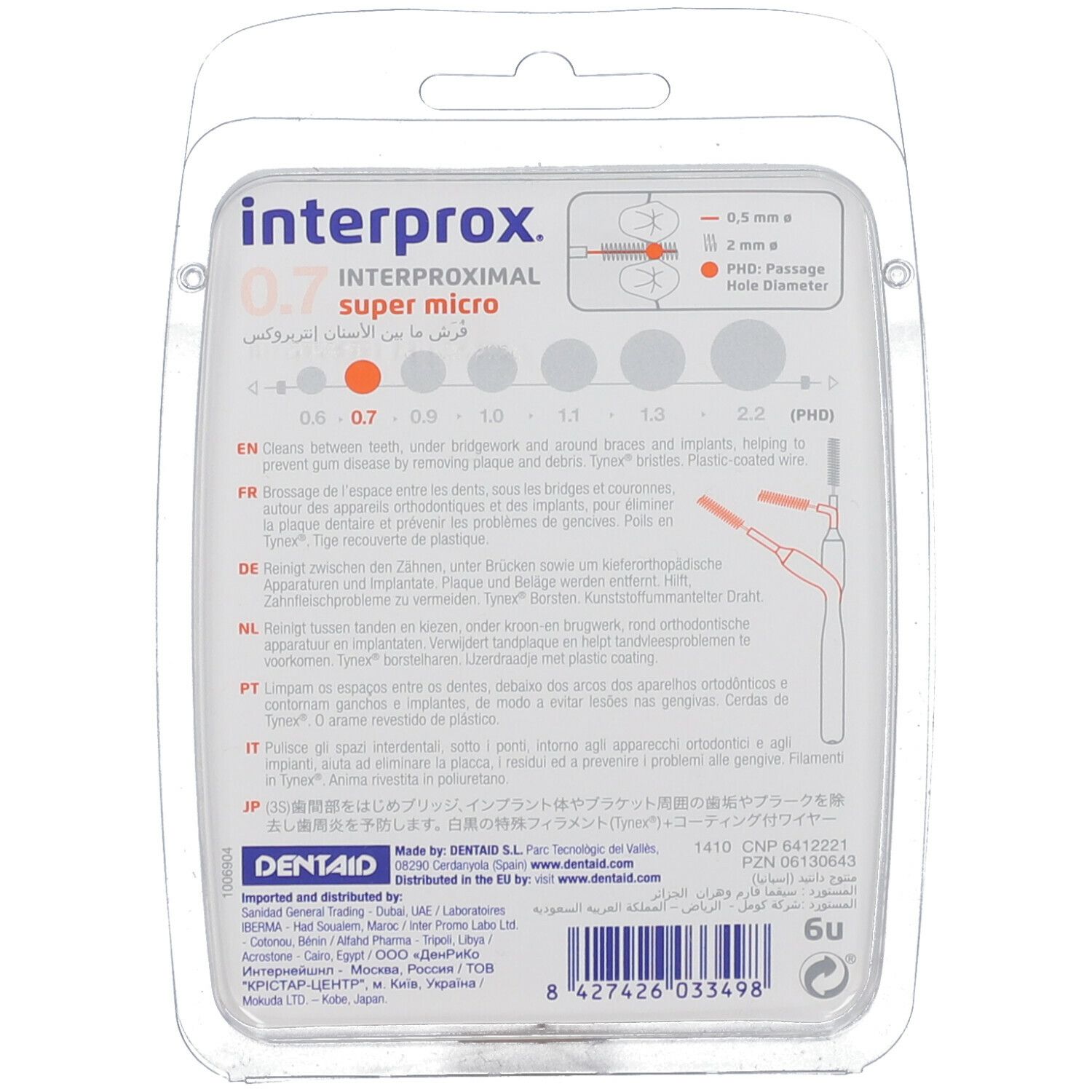 Interprox Super Micro Orange sous blister 2.0 mm