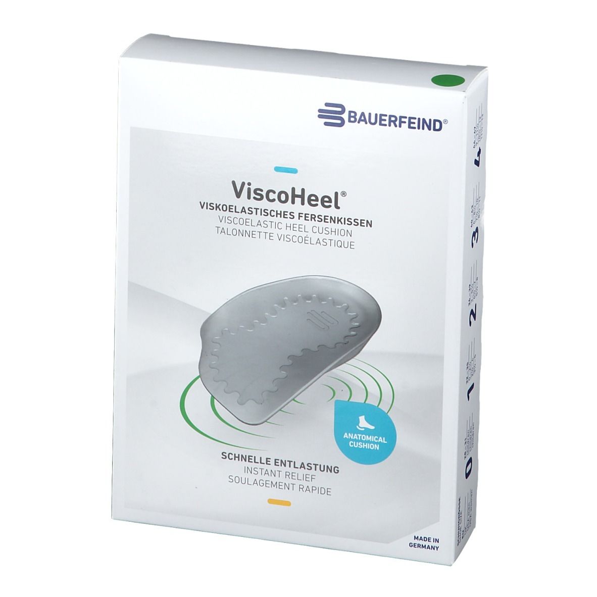 ViscoHeel® Talonettes visco-élastiques Taille 2 (36 - 39)