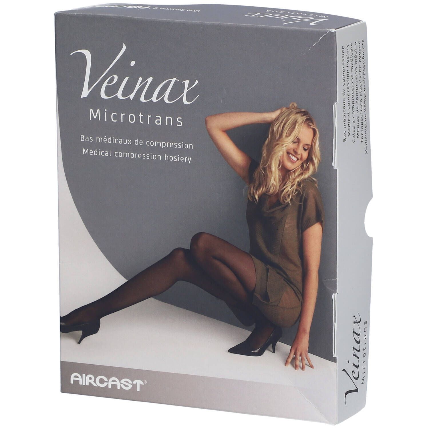 Veinax Microfibre Mi-bas/chaussette de compression Classe 2 Mocha Taille 3