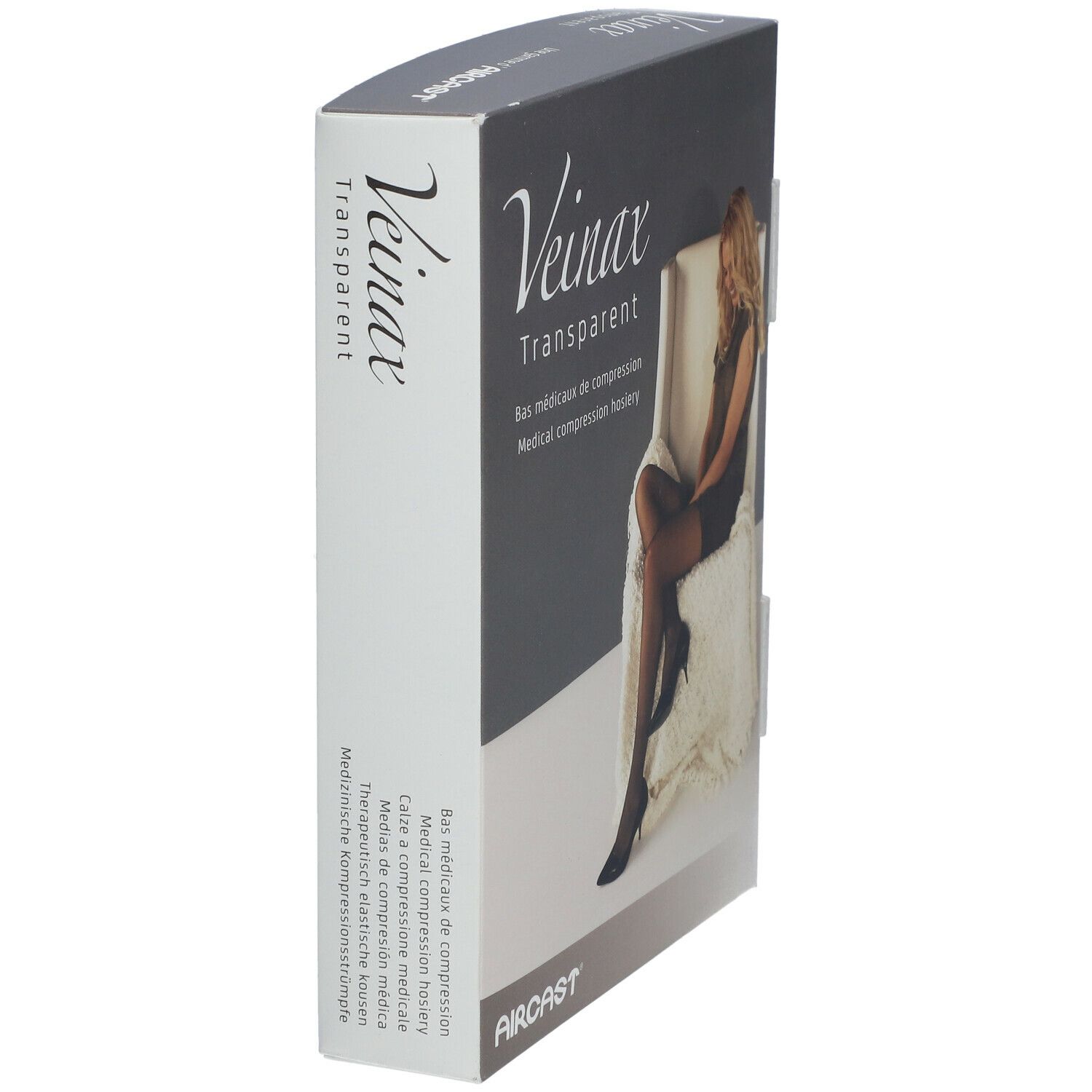 Veinax Mi-Bas Genou Transparent Noir Classe 2 Taille 3