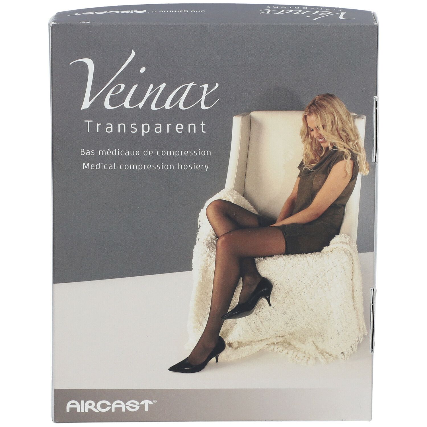 Veinax Mi-Bas Genou Transparent Noir Classe 2 Taille 3